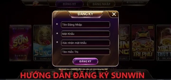 Các bước Đăng ký Sunwin chuẩn nhất 2026 cho bạn mới