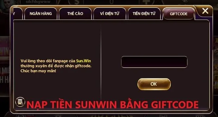 Hướng dẫn cách Nạp tiền Sunwin nhanh chóng 