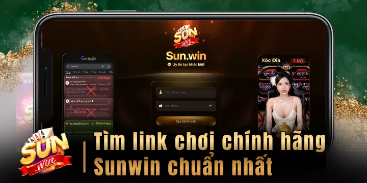 Tìm link chính hãng Sunwin - Hướng dẫn nhận biết chuẩn nhất
