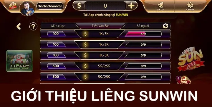 Liêng Sunwin khiến nhiều người tò mò vì điều gì?