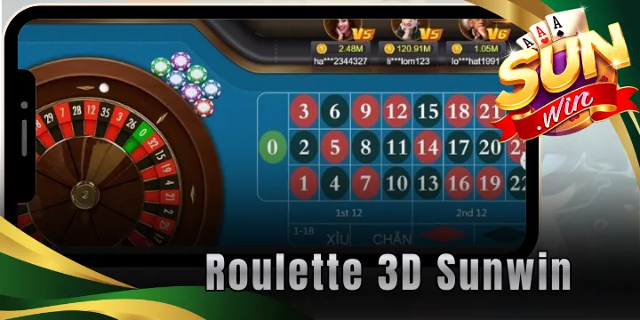 Roulette 3D Sunwin – Sảnh casino đông khách với chiến thuật hiệu quả