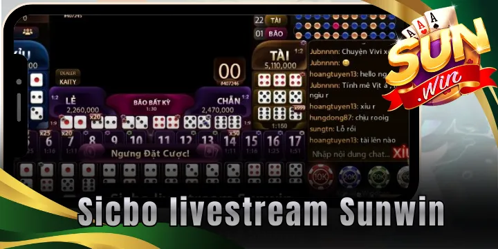 Sicbo livestream Sunwin - Game live được nhà cái đầu tư khủng nhất