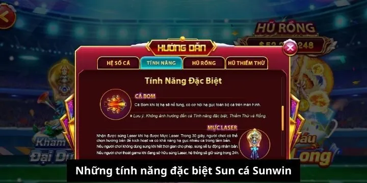Bộ tính năng đặc biệt nhất của Sun Cá Sunwin